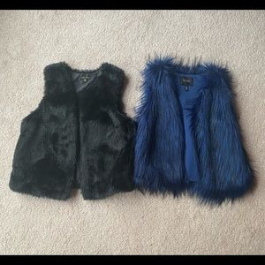 Faux fur vest